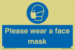 Please wear a face mask